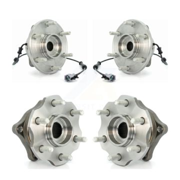 Front Rear Wheel Bearing & Hub Assembly Kit For 2005-2007 Nissan Armada With Internal ABS K70-101295