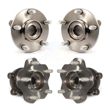 Front Rear Wheel Bearing & Hub Assembly Kit For 2014-2015 Nissan Rogue Select AWD K70-101357
