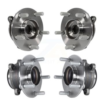 Front Rear Wheel Bearing & Hub Assembly Kit For 2014-2018 Mazda 3 Sport K70-101460