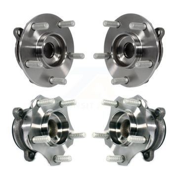 Front Rear Wheel Bearing & Hub Assembly Kit For Mazda 3 Sport K70-101461