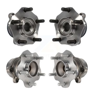 Front Rear Wheel Bearing & Hub Assembly Kit For 2013-2017 Nissan LEAF K70-101463