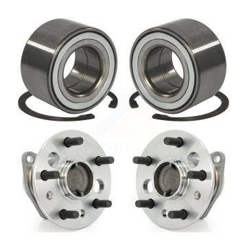 Front Rear Wheel Bearing And Hub Assembly Kit For 2002-2003 Toyota Camry Non-ABS K70-101524