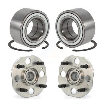 Front Rear Wheel Bearing & Hub Assembly Kit For 98-02 Honda Accord 2.3L with 4-Wheel ABS K70-101563