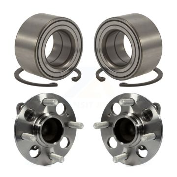 Front Rear Wheel Bearing And Hub Assembly Kit For 2012-2017 Hyundai Accent K70-101571