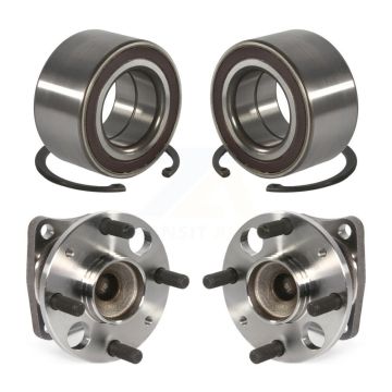 Front Rear Wheel Bearing And Hub Assembly Kit For 2011-2014 Mazda 2 K70-101572