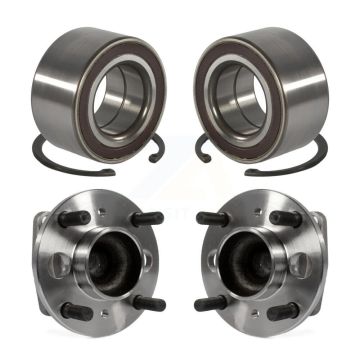 Front Rear Wheel Bearing And Hub Assembly Kit For Ford Fiesta K70-101573