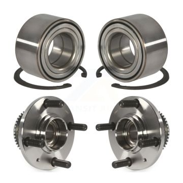 Front Rear Wheel Bearing And Hub Assembly Kit For 2002-2007 Mitsubishi Lancer ES K70-101578