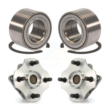Front Rear Wheel Bearing And Hub Assembly Kit For 2000-2005 Toyota Echo Non-ABS K70-101581