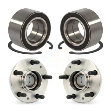 Front Rear Wheel Bearing And Hub Assembly Kit For 2006-2007 Mazda 6 Mazdaspeed K70-101583