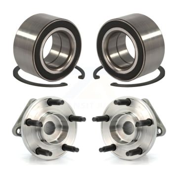 Front Rear Wheel Bearing And Hub Assembly Kit For 2007-2010 Ford Edge Lincoln MKX AWD K70-101588