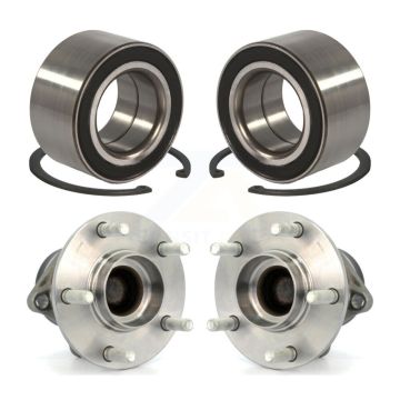 Front Rear Wheel Bearing And Hub Assembly Kit For 2007-2012 Mazda CX-7 FWD K70-101589