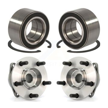 Front Rear Wheel Bearing And Hub Assembly Kit For 2007-2012 Mazda CX-7 AWD K70-101590