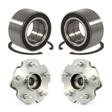 Front Rear Wheel Bearing & Hub Assembly Kit For Toyota Matrix Pontiac Vibe AWD with 2.4L K70-101593