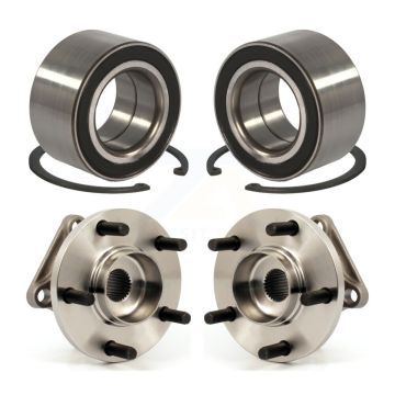 Front Rear Wheel Bearing And Hub Assembly Kit For 2007-2015 Mazda CX-9 AWD K70-101595