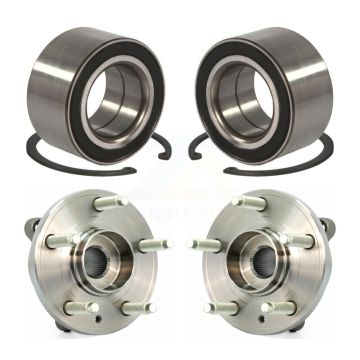 Front Rear Wheel Bearing And Hub Assembly Kit For Ford Edge Lincoln MKX K70-101597