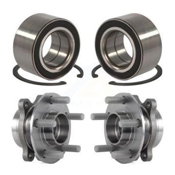 Front Rear Wheel Bearing And Hub Assembly Kit For 2015 Ford Edge AWD K70-101598