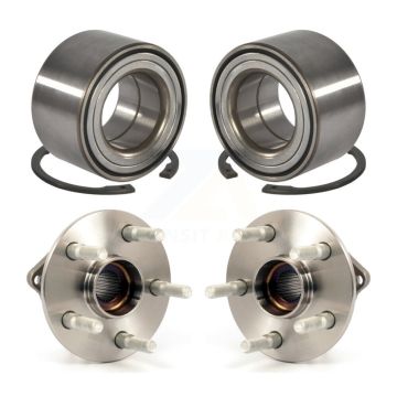 Front Rear Wheel Bearing & Hub Assembly Kit For 2003-2006 Toyota Matrix Pontiac Vibe AWD K70-101604