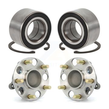 Front Rear Wheel Bearing And Hub Assembly Kit For 2006-2011 Honda Civic Acura CSX K70-101606