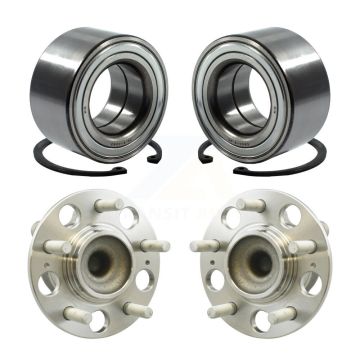 Front Rear Wheel Bearing And Hub Assembly Kit For 2008-2010 Hyundai Elantra Non-ABS K70-101647