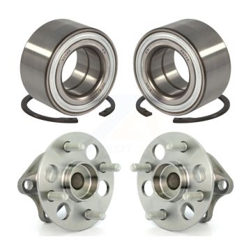 Front Rear Wheel Bearing And Hub Assembly Kit For 2006-2007 Toyota Yaris Non-ABS K70-101655