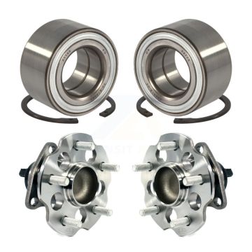 Front Rear Wheel Bearing And Hub Assembly Kit For 2017-2018 Toyota Prius V K70-101656