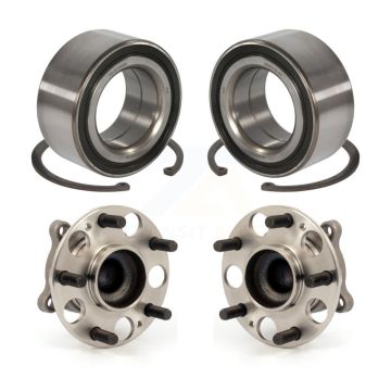 Front Rear Wheel Bearing And Hub Assembly Kit For Honda Accord Acura TSX K70-101658