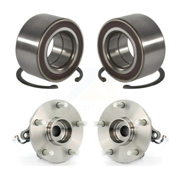 Front Rear Wheel Bearing And Hub Assembly Kit For 2007-2013 Suzuki SX4 AWD K70-101666