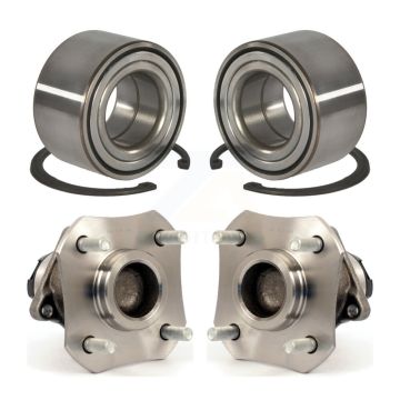 Front Rear Wheel Bearing And Hub Assembly Kit For 2010-2011 Nissan Versa 4-Wheel ABS K70-101682