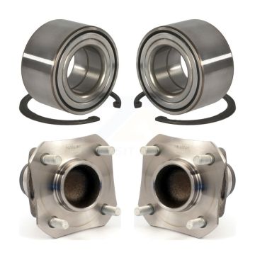 Front Rear Wheel Bearing And Hub Assembly Kit For 2010-2011 Nissan Versa Non-ABS K70-101683