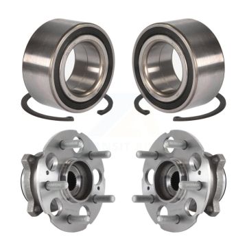 Front Rear Wheel Bearing And Hub Assembly Kit For 2015-2020 Acura TLX AWD K70-101691