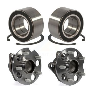Front Rear Wheel Bearing And Hub Assembly Kit For 2009-2016 Toyota Venza FWD K70-101705