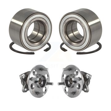 Front Rear Wheel Bearing And Hub Assembly Kit For 2015-2018 Toyota Yaris K70-101763