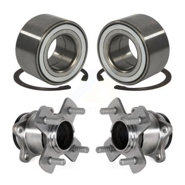 Front Rear Wheel Bearing And Hub Assembly Kit For 2015-2020 Honda Fit K70-101799