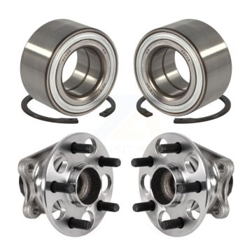 Front Rear Wheel Bearing And Hub Assembly Kit For 2018-2019 Toyota Prius Prime K70-101802