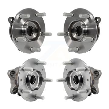 Front Rear Wheel Bearing & Hub Assembly Kit For 2016-2021 Mazda CX-3 AWD K70-101930