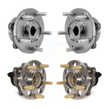 Front Rear Wheel Bearing & Hub Assembly Kit For 2017-2019 Kia Soul K70-101931