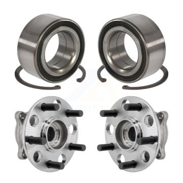 Front Rear Wheel Bearing And Hub Assembly Kit For 2009-2013 Acura TL AWD K70-101984