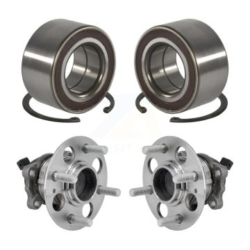 Front Rear Wheel Bearing And Hub Assembly Kit For 2018-2022 Kia Rio Hyundai Accent K70-101990