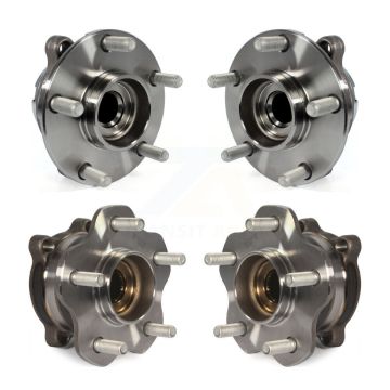 Front Rear Wheel Bearing & Hub Assembly Kit For 2006-2007 INFINITI M35 RWD K70-101992