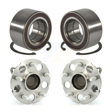 Front Rear Wheel Bearing And Hub Assembly Kit For 2007-2011 Honda CR-V FWD K70-102015