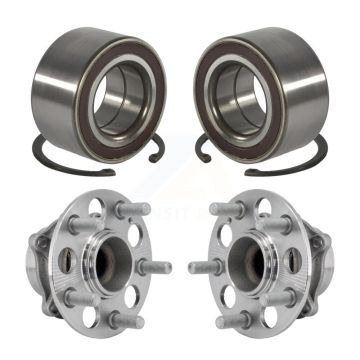 Front Rear Wheel Bearing And Hub Assembly Kit For 2018-2024 Honda Odyssey K70-102018