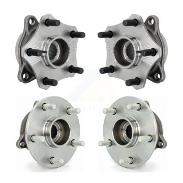 Front Rear Wheel Bearing & Hub Assembly Kit For 2010-2013 Suzuki Kizashi AWD K70-102026