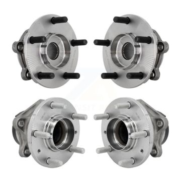 Front Rear Wheel Bearing & Hub Assembly Kit For 2016-2021 Mazda CX-9 FWD K70-102030