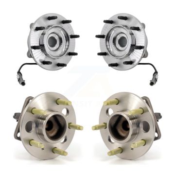 Front Rear Wheel Bearing & Hub Assembly Kit For 06-11 Cadillac DTS With Heavy Duty Brakes K70-102043