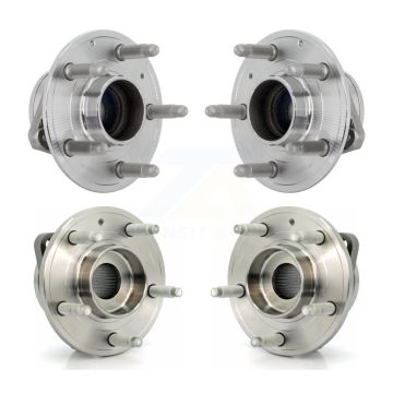 Front Rear Wheel Bearing & Hub Assembly Kit For 2013-2019 Cadillac ATS RWD K70-102051
