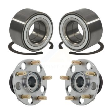 Front Rear Wheel Bearing And Hub Assembly Kit For 2011-2016 Honda CR-Z K70-102135