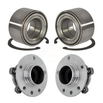 Front Rear Wheel Bearing And Hub Assembly Kit For 2016-2018 Fiat 500X FWD K70-102137