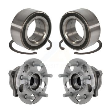 Front Rear Wheel Bearing And Hub Assembly Kit For Honda Accord Crosstour AWD K70-102139