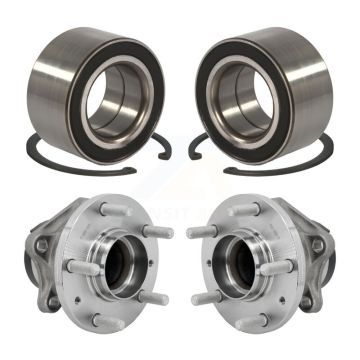 Front Rear Wheel Bearing And Hub Assembly Kit For 2016-2018 Mazda CX-9 FWD K70-102140
