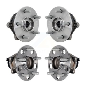 Front Rear Wheel Bearing & Hub Assembly Kit For 2019-2020 Toyota RAV4 FWD with GAS engine K70-102169